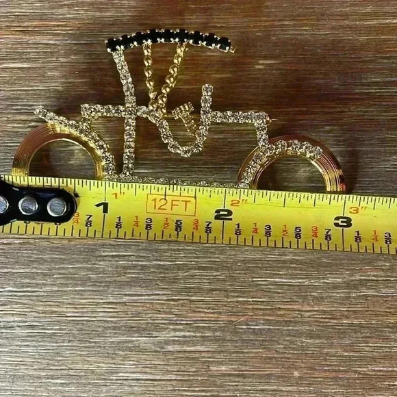 Model T Auto Brooch with Stones - Picture 7 of 8